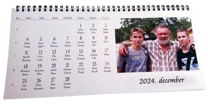 egyedi fényképes asztali naptár készítés 2024 fényképes fotónaptár naptár készítés saját fotókból 2024 fényképes naptár készítés