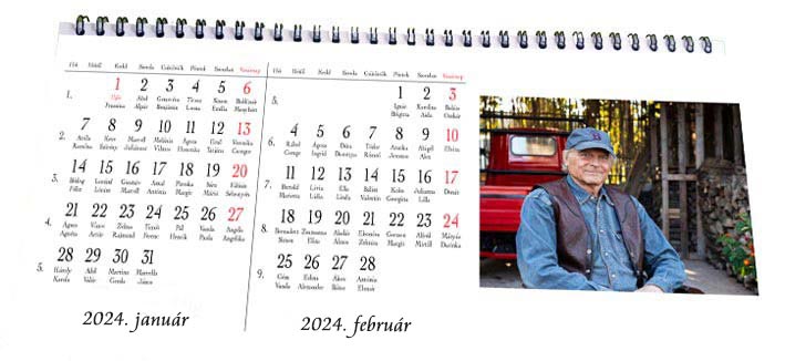 asztali fényképes naptár nyomtatás 6 lapos fényképes naptár készítés 2024